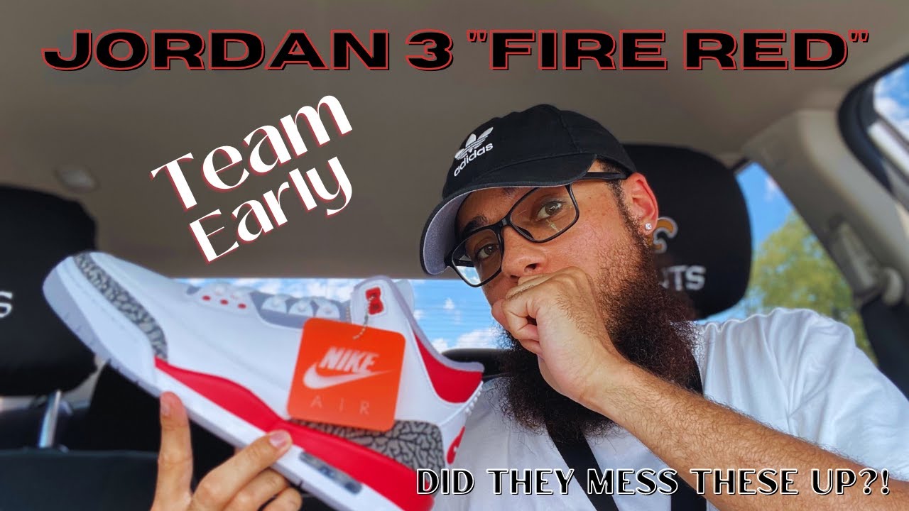 2022 JORDAN 3 FIRE RED IN HAND REVIEW IN 4K 🔥 DID NIKE MESS THESE UP?!