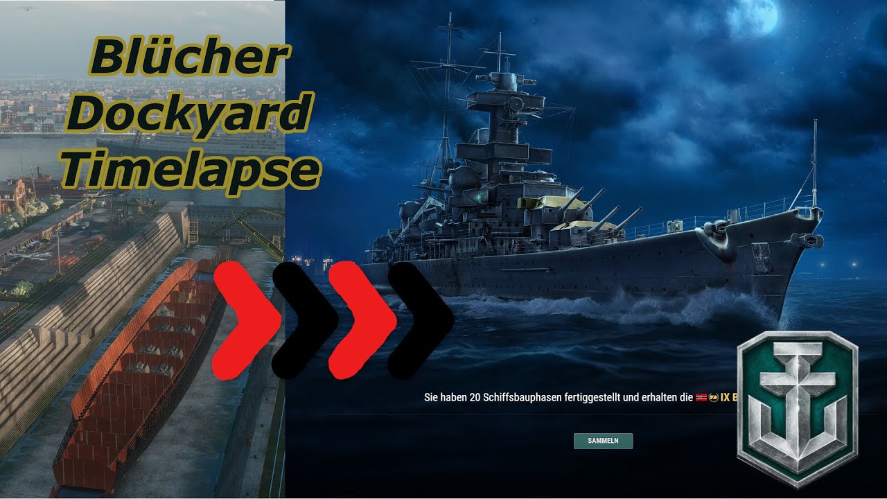Blücher // Dockyard Building Timelapse // World of Warships
