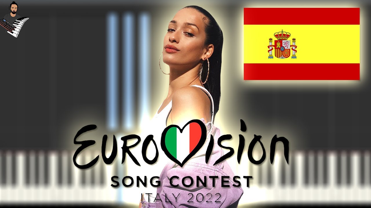 Chanel - Slomo  - Spain 🇪🇸 Eurovision 2022 |  Piano Tutorial / Partitura / Karaoke/ MIDI