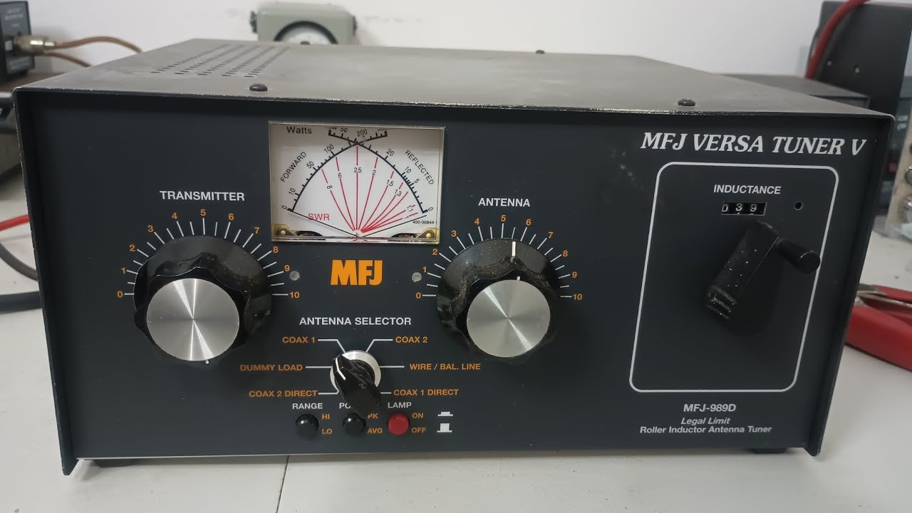 MFJ Versa Tuner V 989D, Legal Limit Antenna Tuner, demonstrated