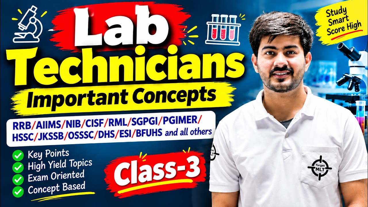 Lab Technician Class-3 Theory with MCQs by Sachin Punia #targetmlt