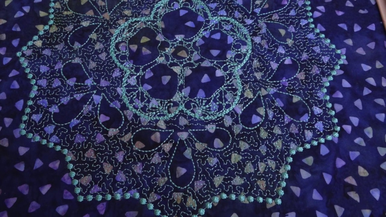 Table Runner Embroidery Project Part 1