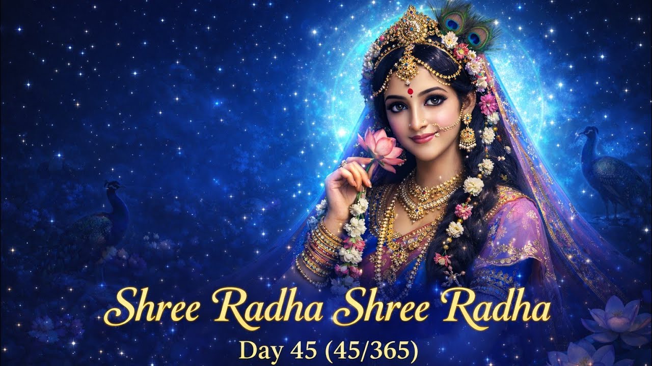45/365 | Shree Radha Shree Radha – Divine Radha Naam Jap | 15 February 2026 