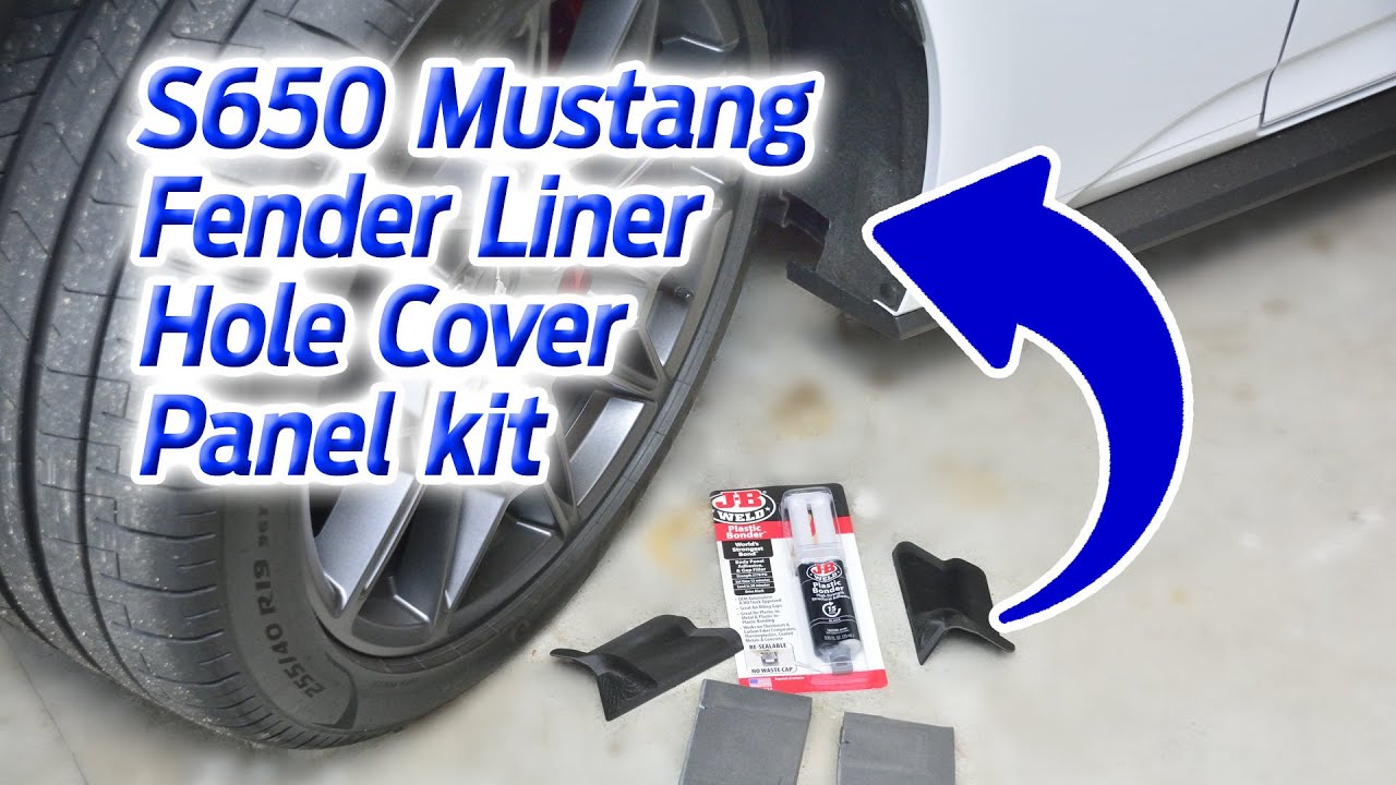 S650 2024 Mustang Fender Liner Hole Cover Panel kit