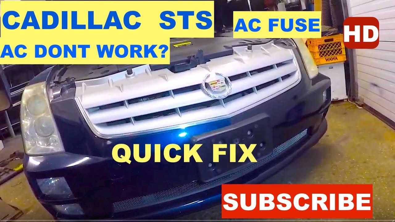 Cadillac sts AC Dont Work, Fuse Blown, Quick Fix DIY
