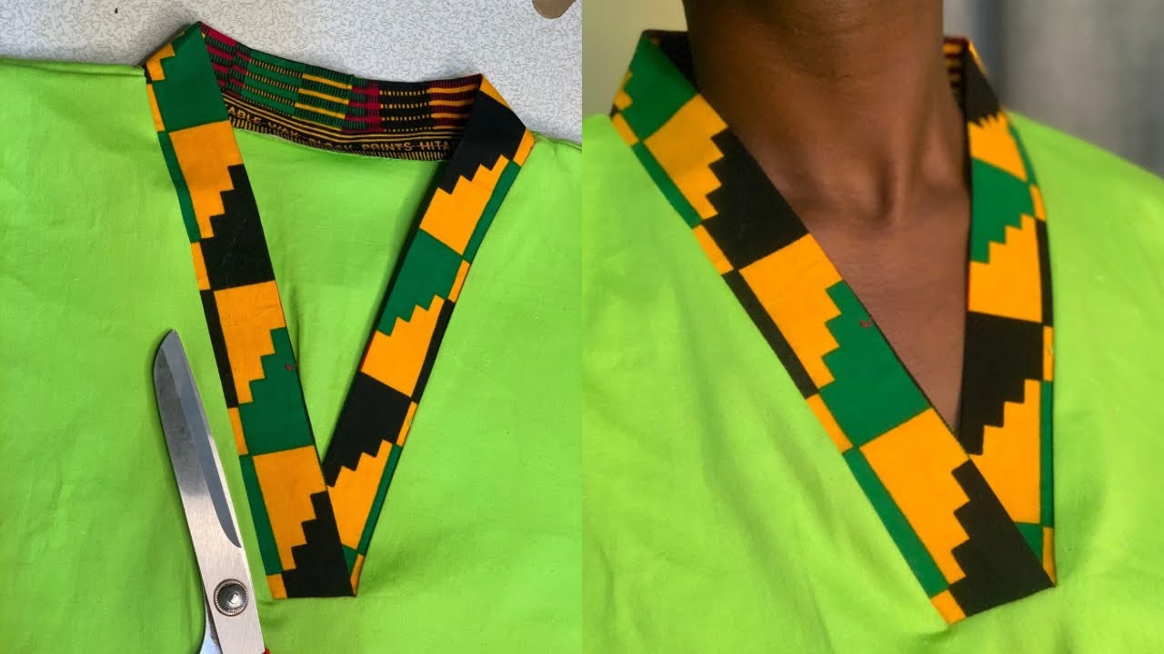 V neck cutting and stitching [ updated] #sewingtutorial
