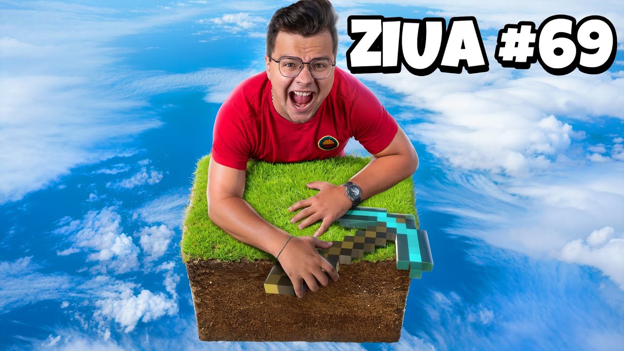 100 ZILE in ONE BLOCK MINECRAFT in VIATA REALA !!!