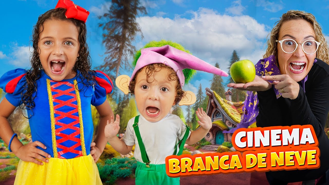 BRINCAMOS DE BRANCA DE NEVE E ASSISTIMOS O FILME - FAMÍLIA BELLA E LUCCA SHOW