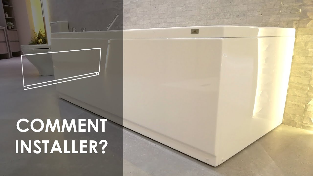 Bagnoires: installation du tablier Modul