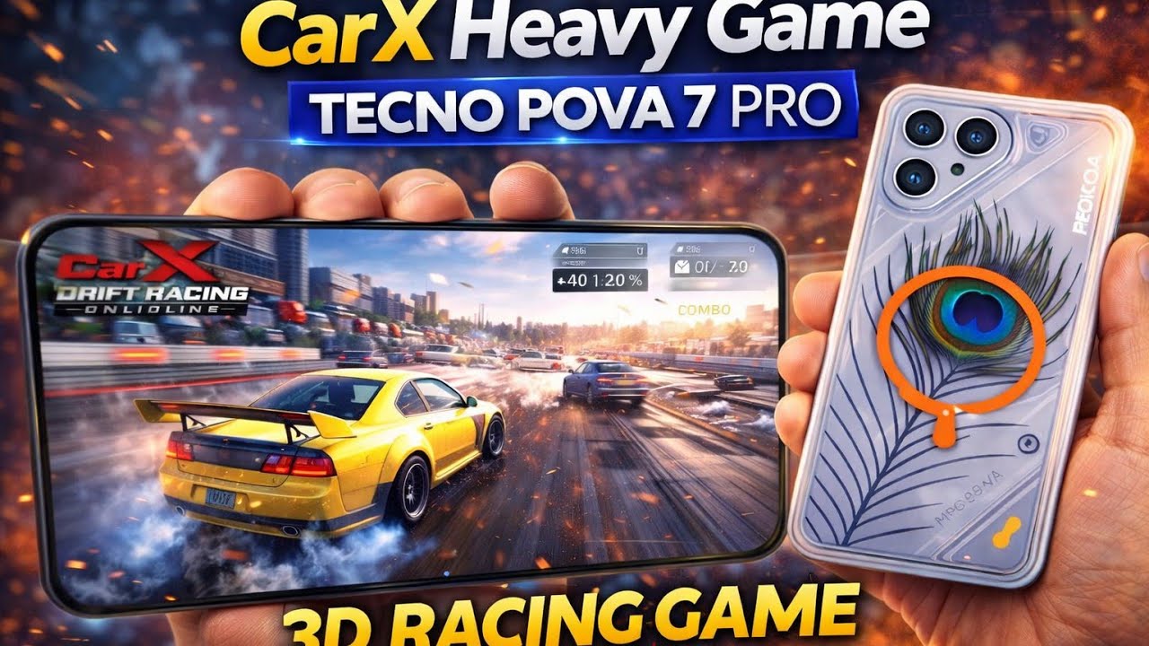 No Lag Heavy 3D Game? CarX Drift Racing 2 on Pova 7 Pro 5G