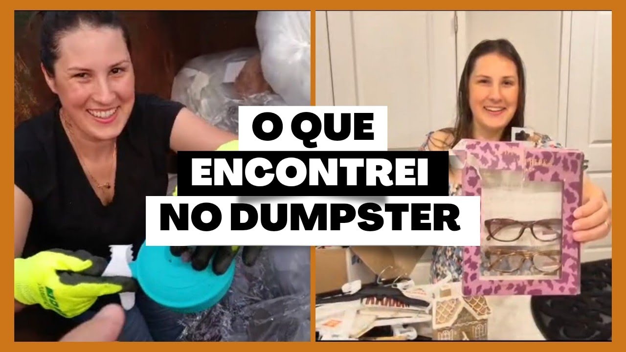DUMPSTER DIVING - ACHEI MUITAS COISAS NO LIXO DAS LOJAS NOS EUA