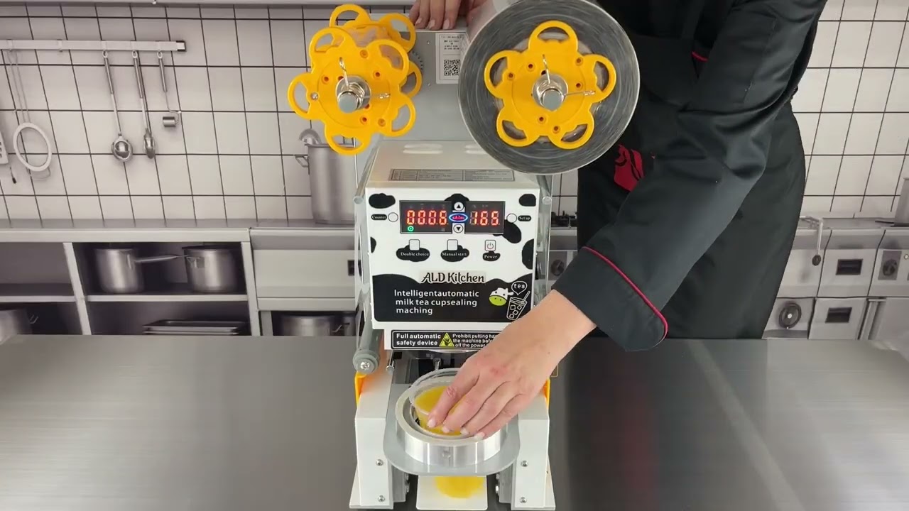A-FCS608 Fully Automatic Cup Sealing Machine
