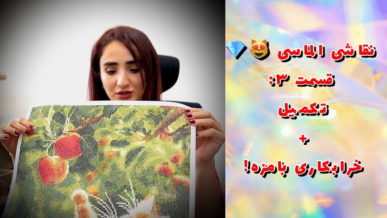 نقاشی الماسی پارت ۳ (پایانی) | تکمیل پیشی + خرابکاری خنده‌دار 🍲💎