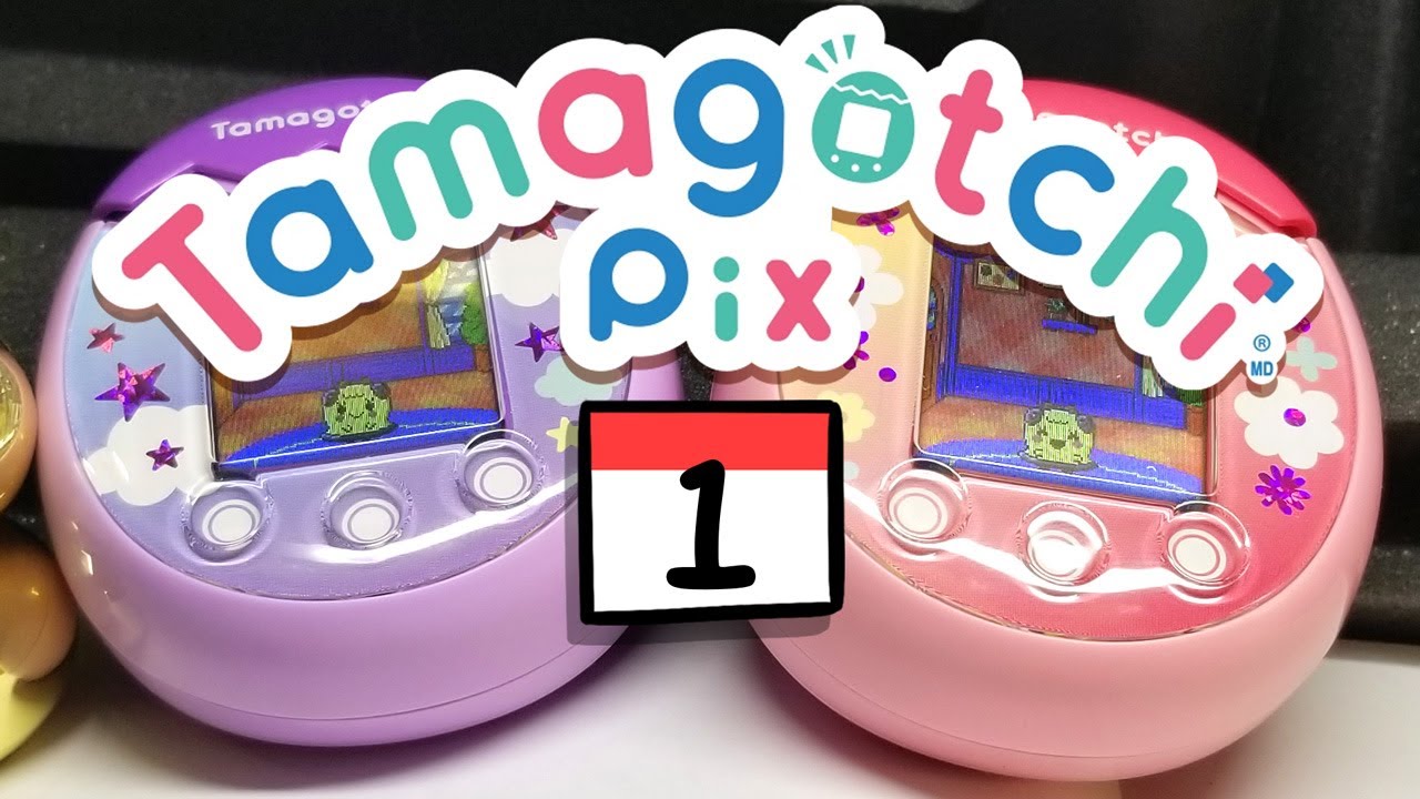 They're gate keeping my fingers!! (Tamagotchi Pix, Day 1)
