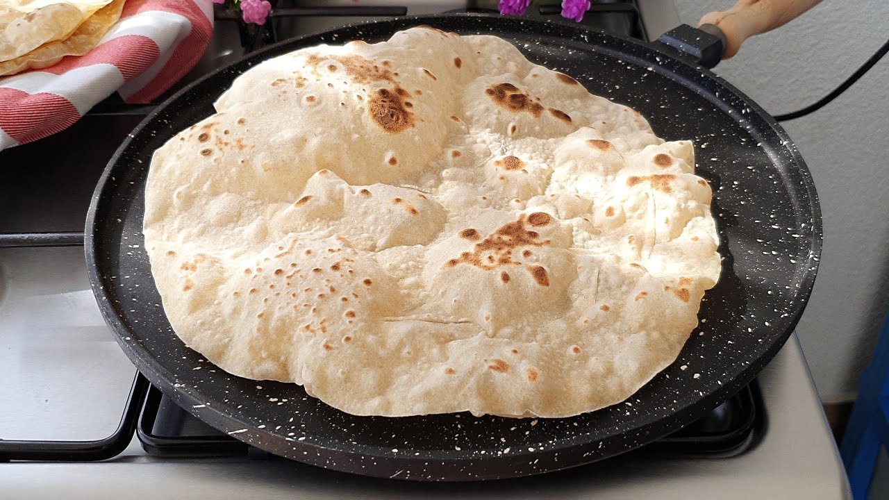 Hiç maya kullanmadan dürümlük yumuşacık lavaş yaptım 👍Küçük bir püf noktası var sadece 😉