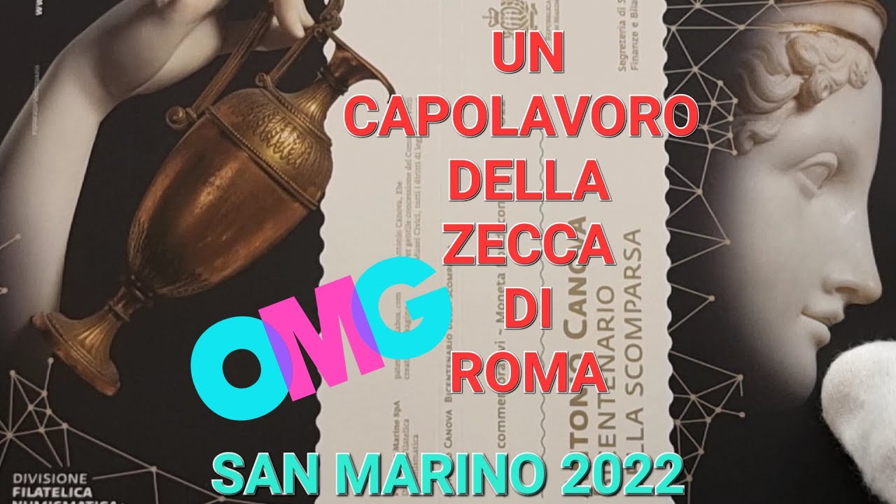 SAN MARINO 2022 - 2 EURO COMMEMORATIVO BICENTENARIO DELLA SCOMPARSA DI ANTONIO CANOVA!!!