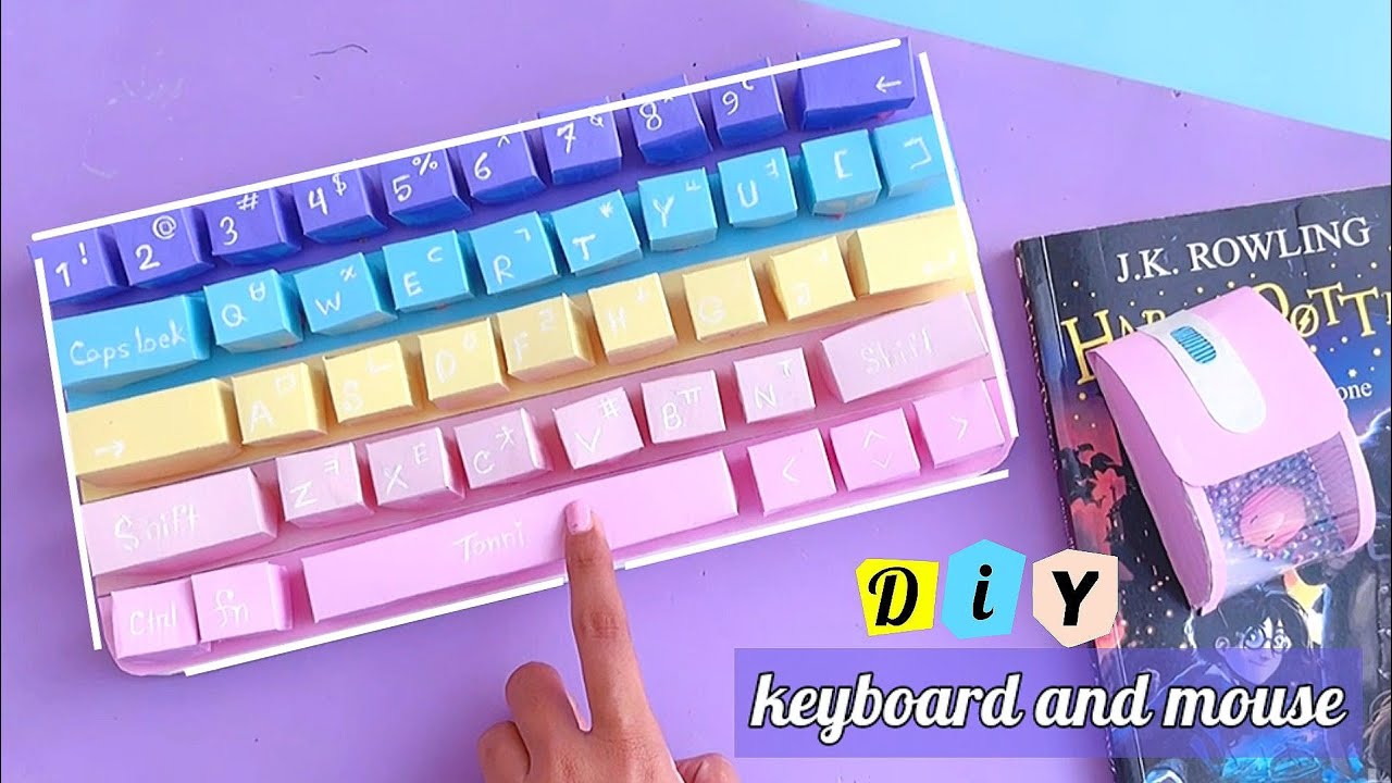 how to make keyboard and mouse / handmade keyboard and mouse / DIY Keyboard Pop-it ⌨️