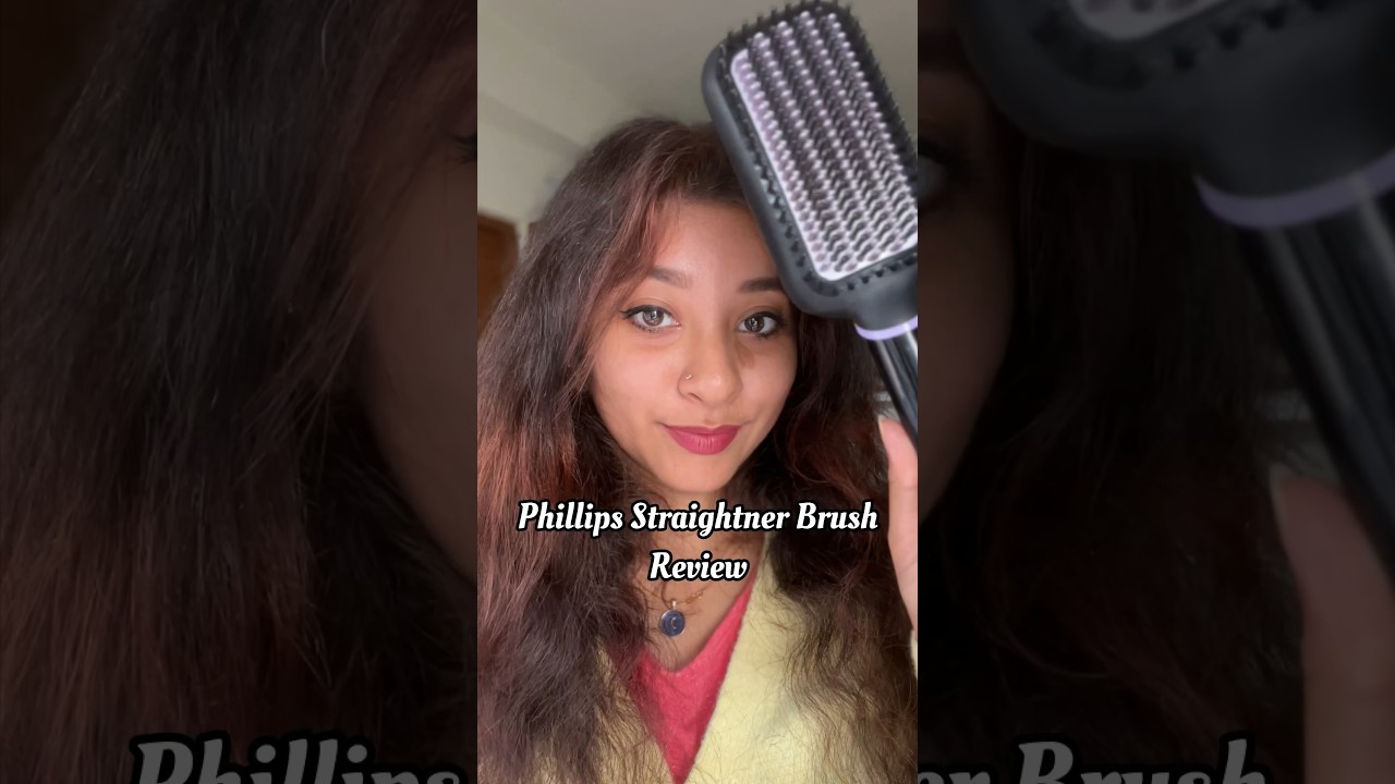 The truth! ✅❌??? Philips straightener brush review #youtubeshorts #shorts #beauty
