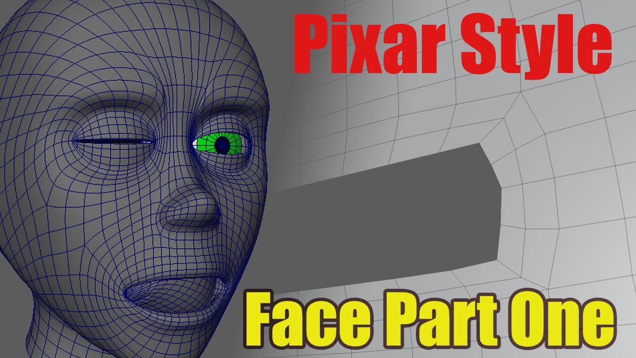 Pixar Style Topology: Face Part One