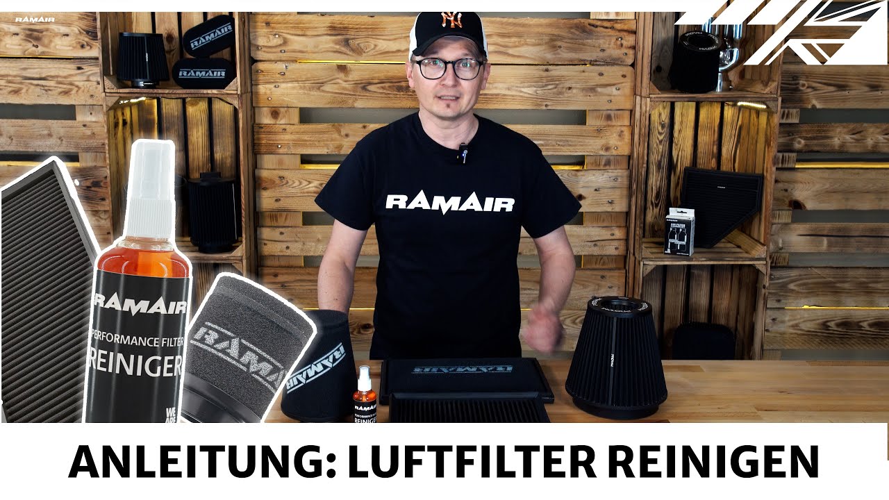 Ramair Luftfilter richtig Reinigen | Reinigungsanleitung Proram Pleated & Schaumstoff