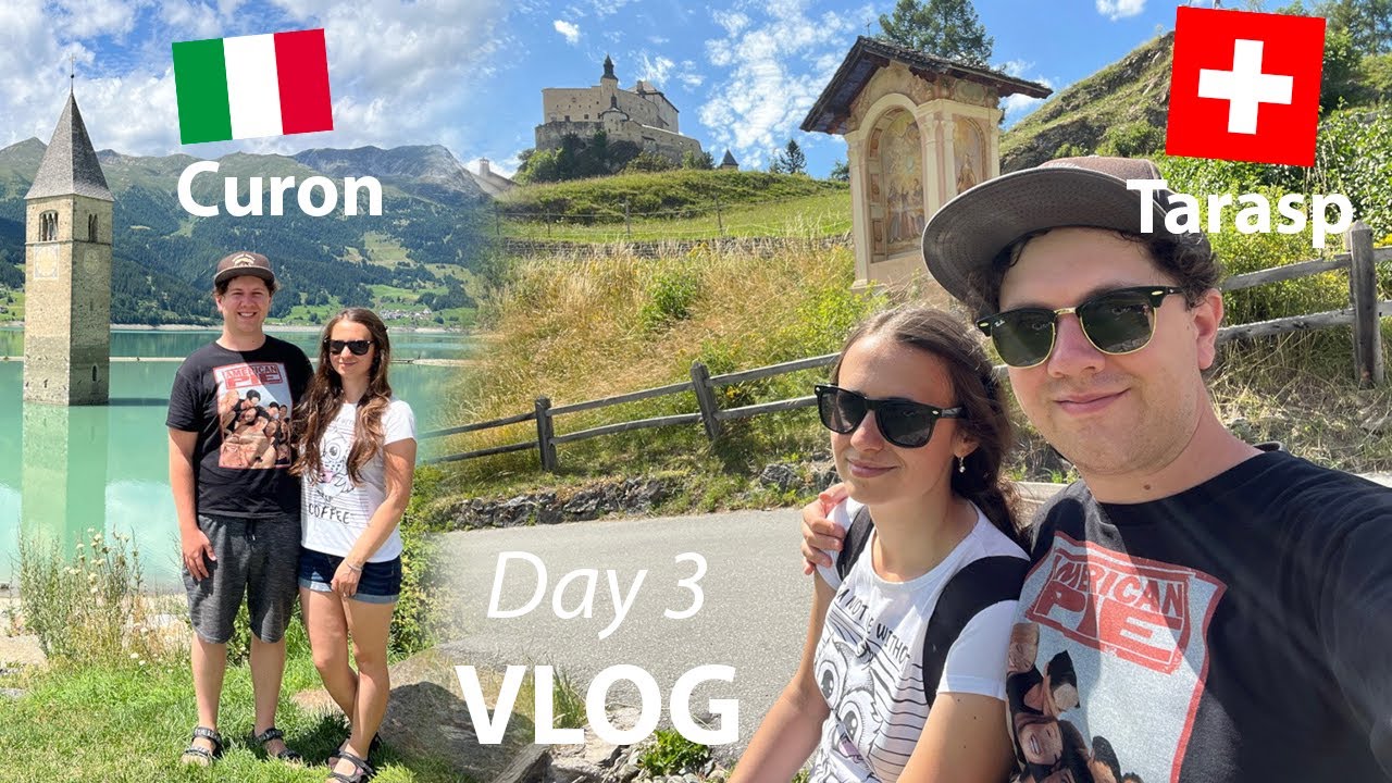 Tarasp Castle SWITZERLAND (Travel VLOG) Curon Church ITALY