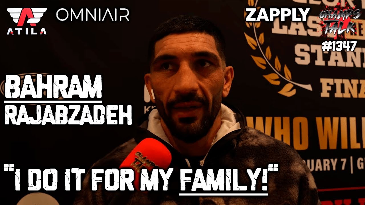 BAHRAM Rajabzadeh 'I do it for my FAMILY!' #GLORY105 Pre-Fight Interview 🇦🇿🇹🇷
