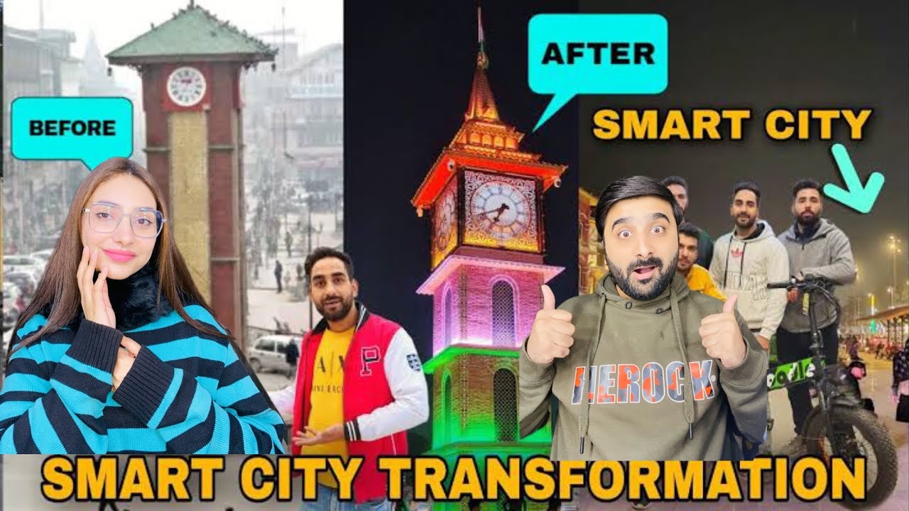 Pak reacts on srinagar smart city transformation | lalchowk redevelopment 🇵🇰🇮🇳