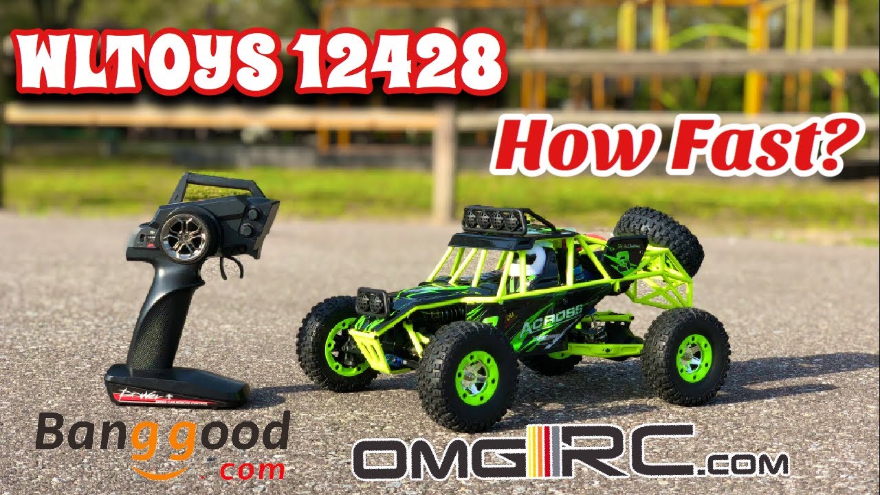 WLtoys 12428 1/12th scale 4x4 -Li-ion vs Lipo Speed Test - RC - OMGRC