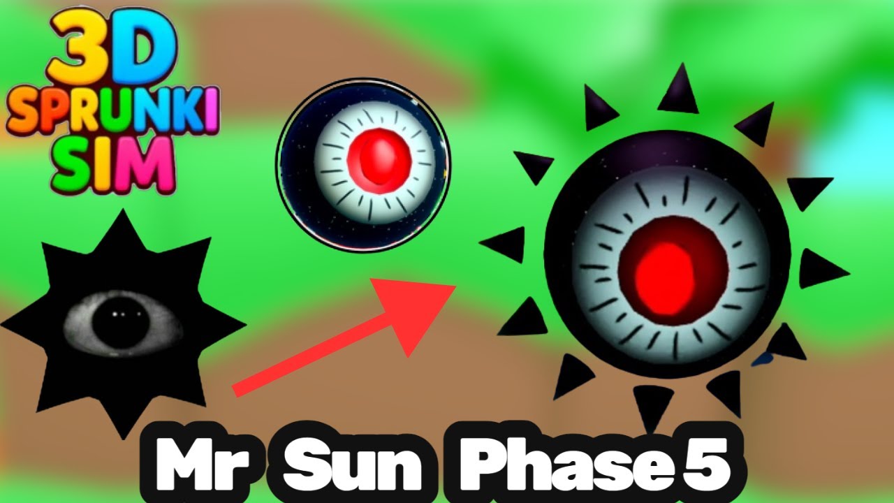 3D SPRUNKI SIM - How to get Mr Sun Phase 5 Badge Morphs in 3D SPRUNKI SIM Phase 5