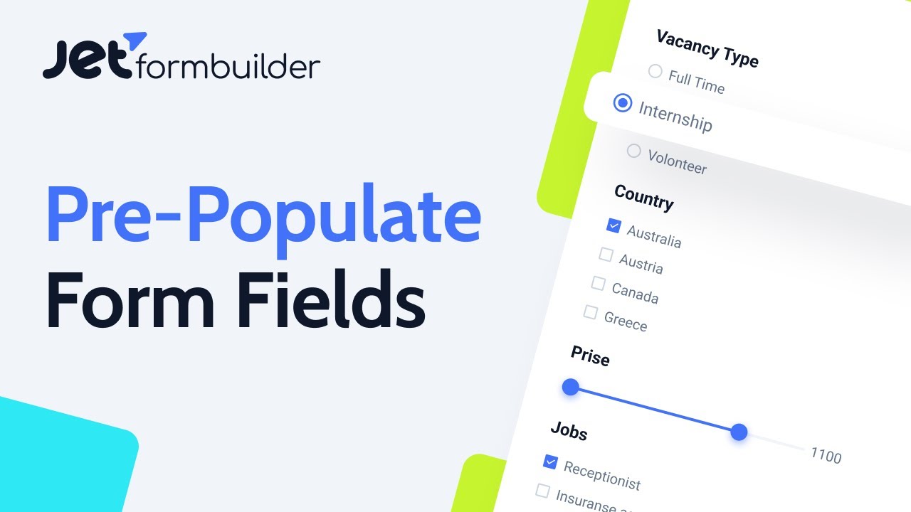 How to Dynamically Pre-Populate Form Fields in WordPress | JetFormBuilder