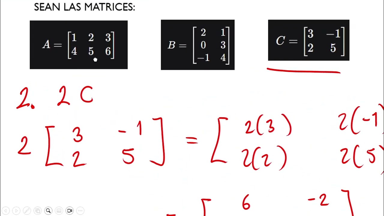 Operaciones con matrices