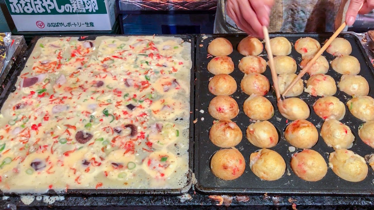 Japanese street food - TAKOYAKI  たこ焼き