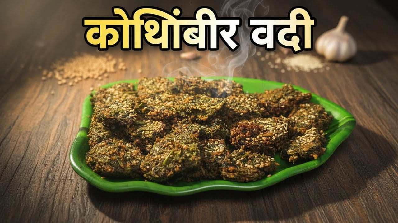 कोथिंबीर वडी रेसिपी | Crispy Kothimbir Vadi Recipe | Maharashtrian Snack | Majha Swayampakghar