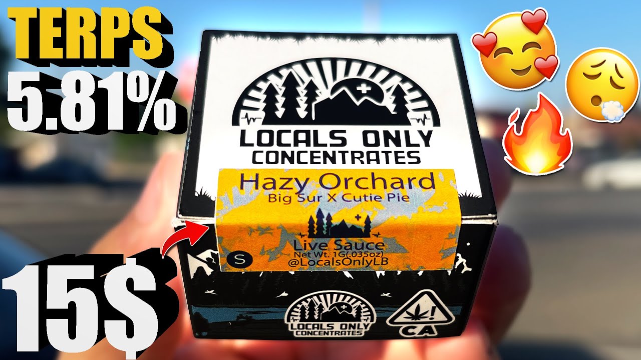 This HAZY ORCHARD had me feeling HAZY... | LOCALS ONLY CONCENTRATES | Cheap Dab Review #43