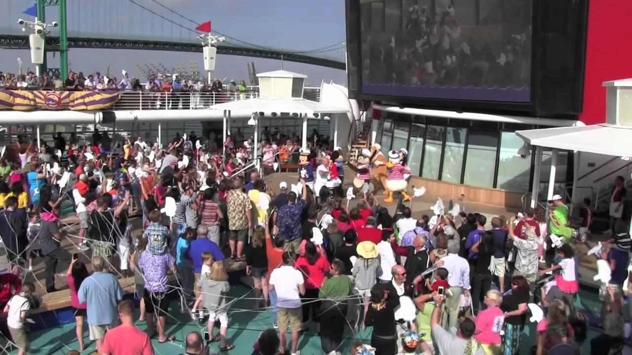 Sail Away Party on the Disney Wonder Hawaii Inaugural Cruise 2012