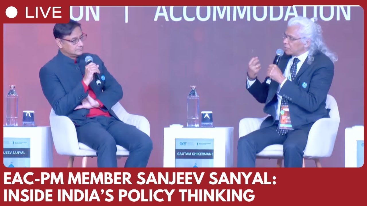 EAC-PM member Sanjeev Sanyal speaks at Raisina Dialogue 2026 in New Delhi