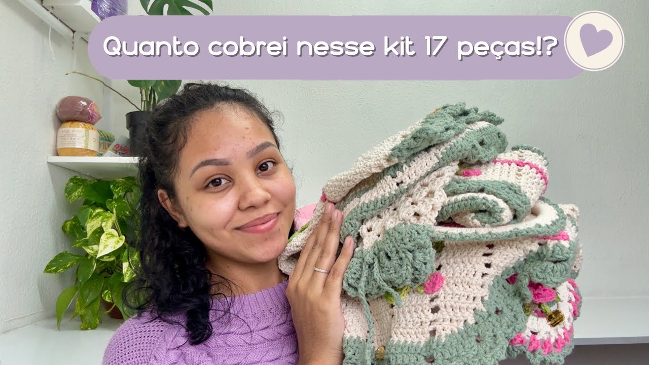 😱🤩 Kit de cozinha 17 peças, quanto cobrei!? #croche #artesanato