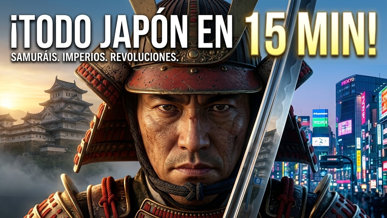 La Historia de Japón en 15 Minutos: Samuráis, Imperios y Revoluciones
