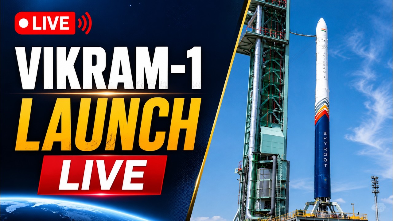 WATCH LIVE: Skyroot Vikram-1 Launch | India's First Private Rocket Launch |  Mission Aagaman LIVE