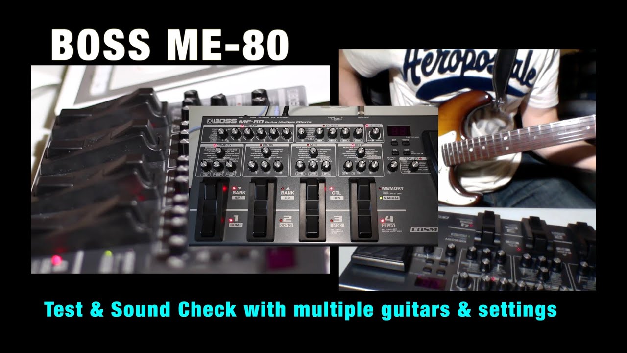 Гитарная педаль BOSS ME-80 — полная демонстрация (часть 1)
