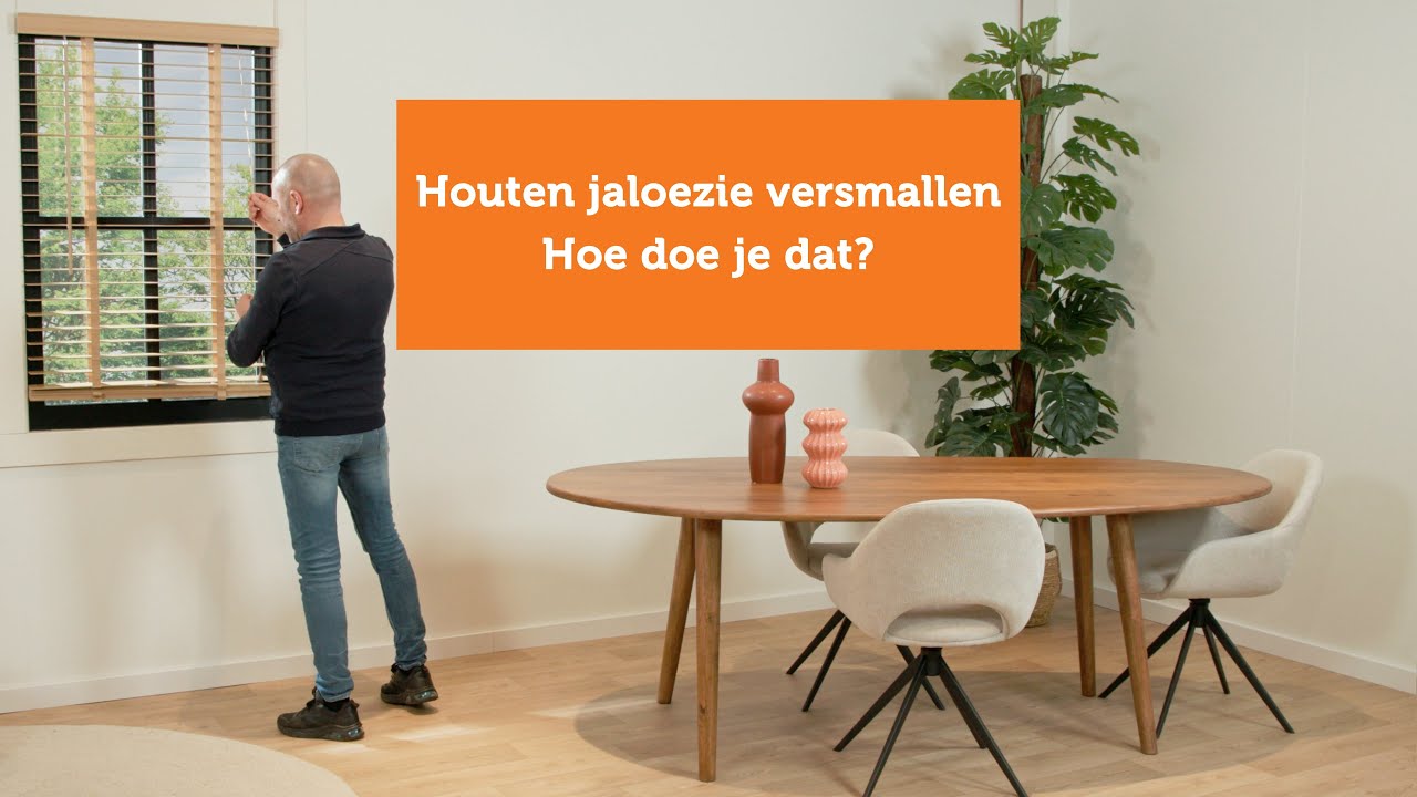 Houten jaloezieën versmallen. Hoe doe je dat?