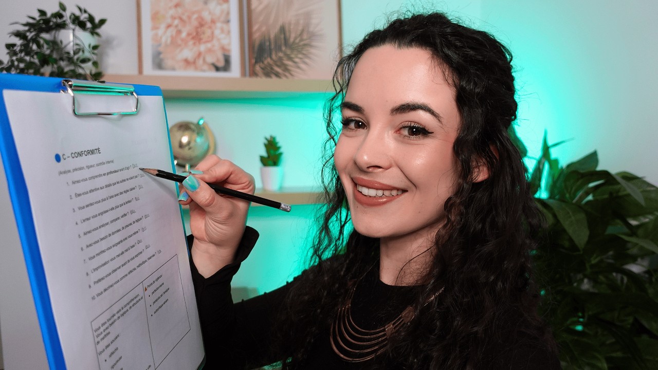 ASMR [Roleplay] - Test de personnalit&eacute; pour mieux te conna&icirc;tre (DISC) en soft spoken