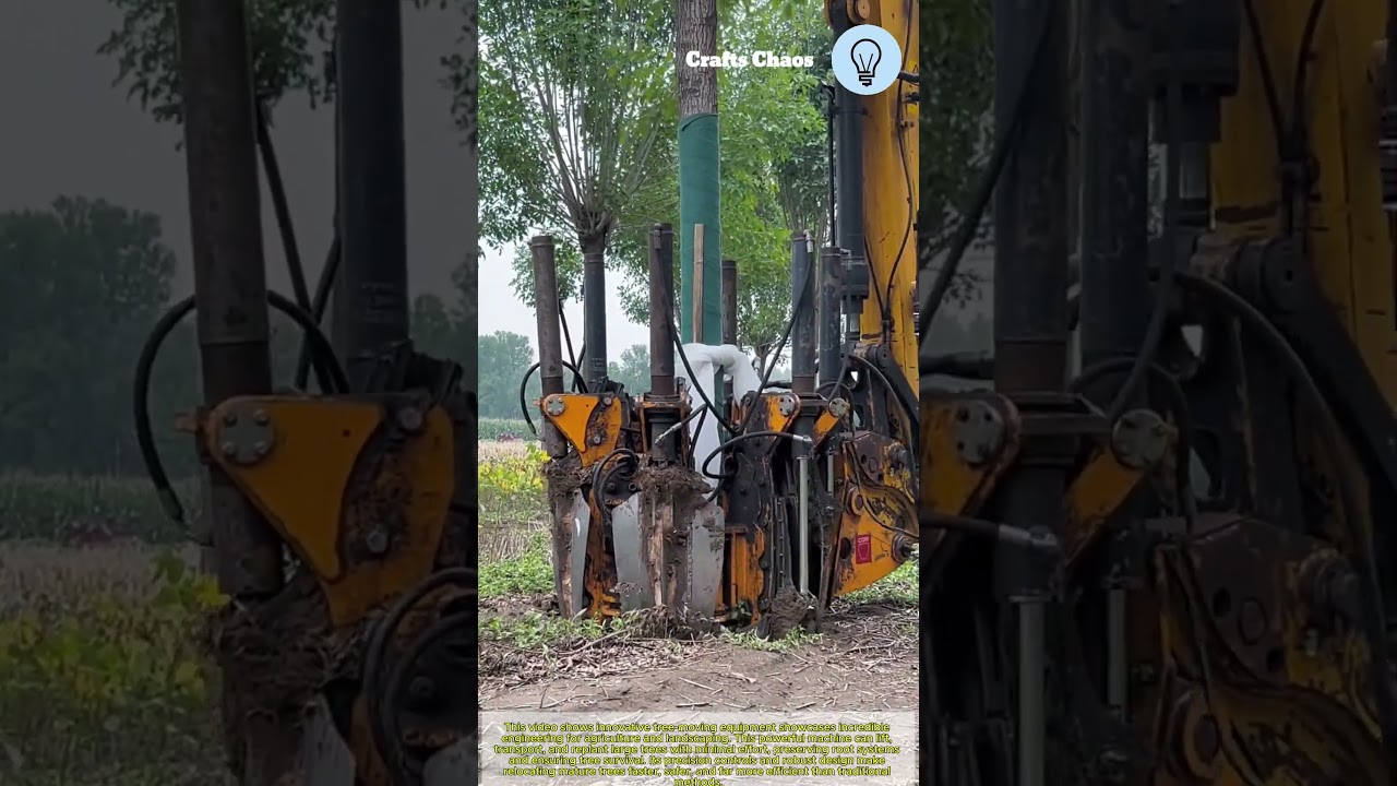 Innovative Tree Moving Equipment for Agriculture: This Amazing Machine Can Move Big Trees Easily