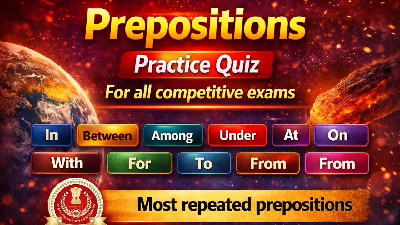 Preposition objective questions | Preposition in english grammar | Prepositions practice exercises