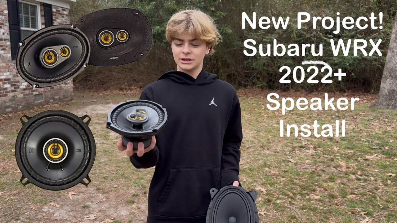Brothers Install Subaru WRX 2022+ Kicker CS Speaker System Upgrade!