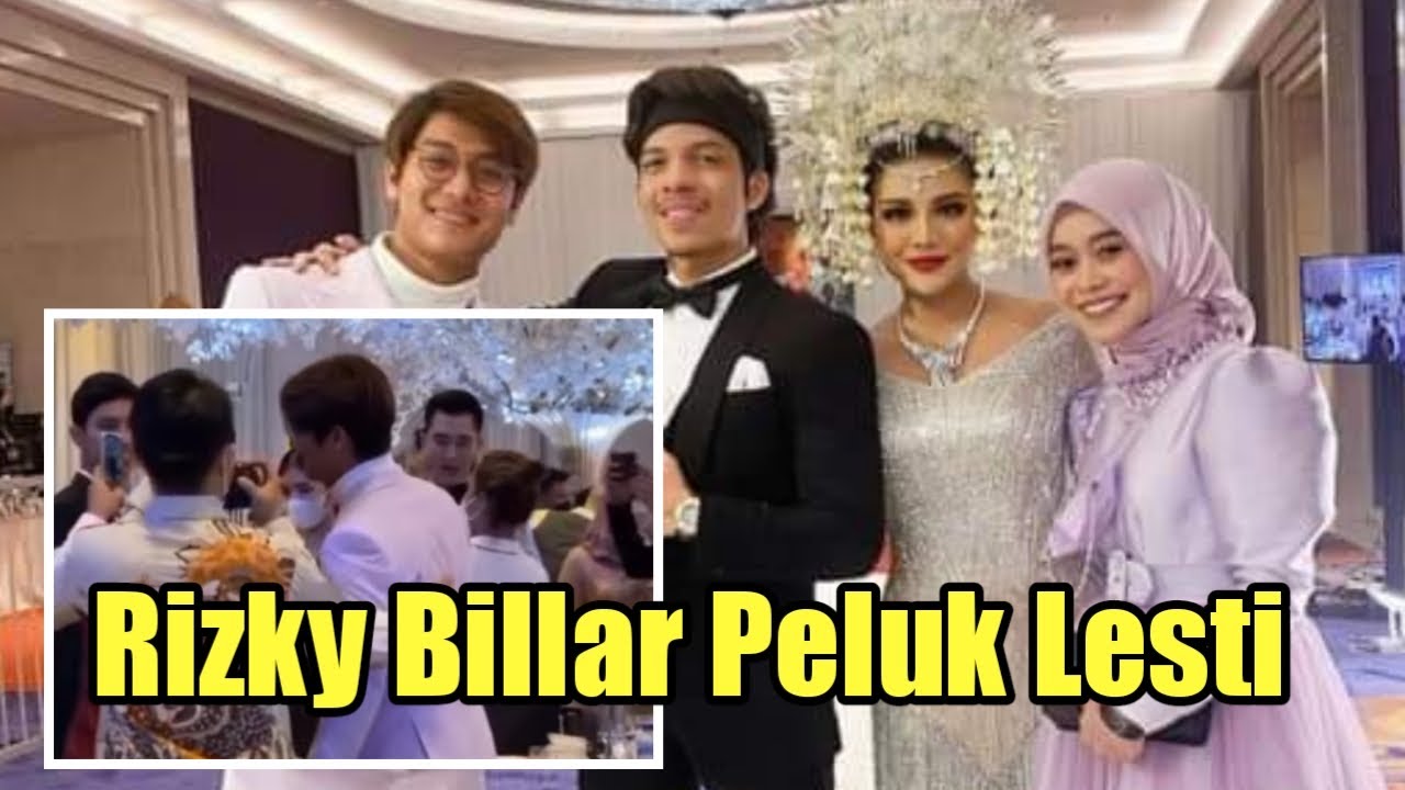 Detik-detik Rizky Billar Peluk Lesti Di Acara Resepsi Atta Halilintar dan Aurel