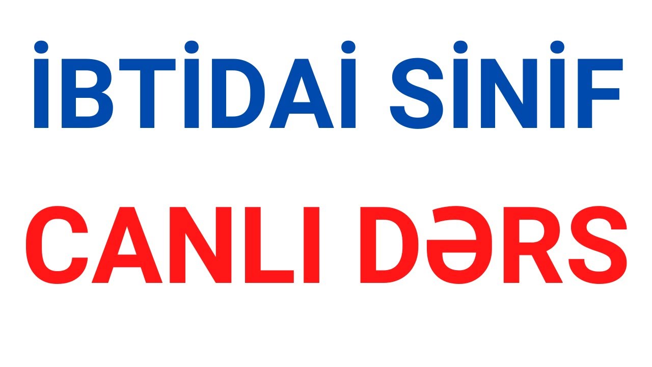 Canlı dərs: 1-ci ayın ümumi testlərlə təkrarı