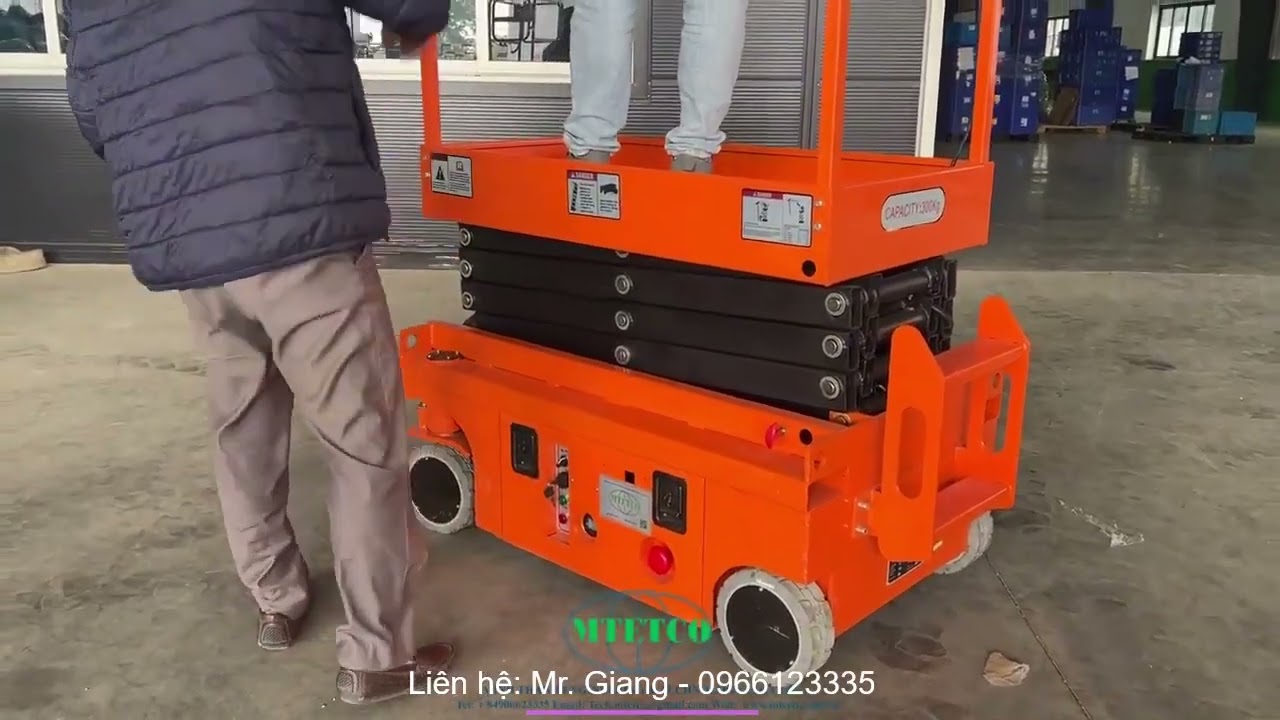 Hướng dẫn vận hành xe nâng người tự hành