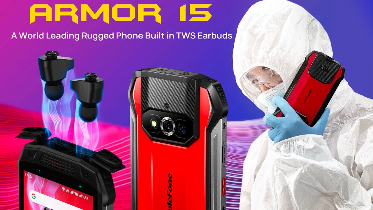 World’s First Rugged phone With Built in Earbuds Ulefone Armor 15 Unboxing - ASMR