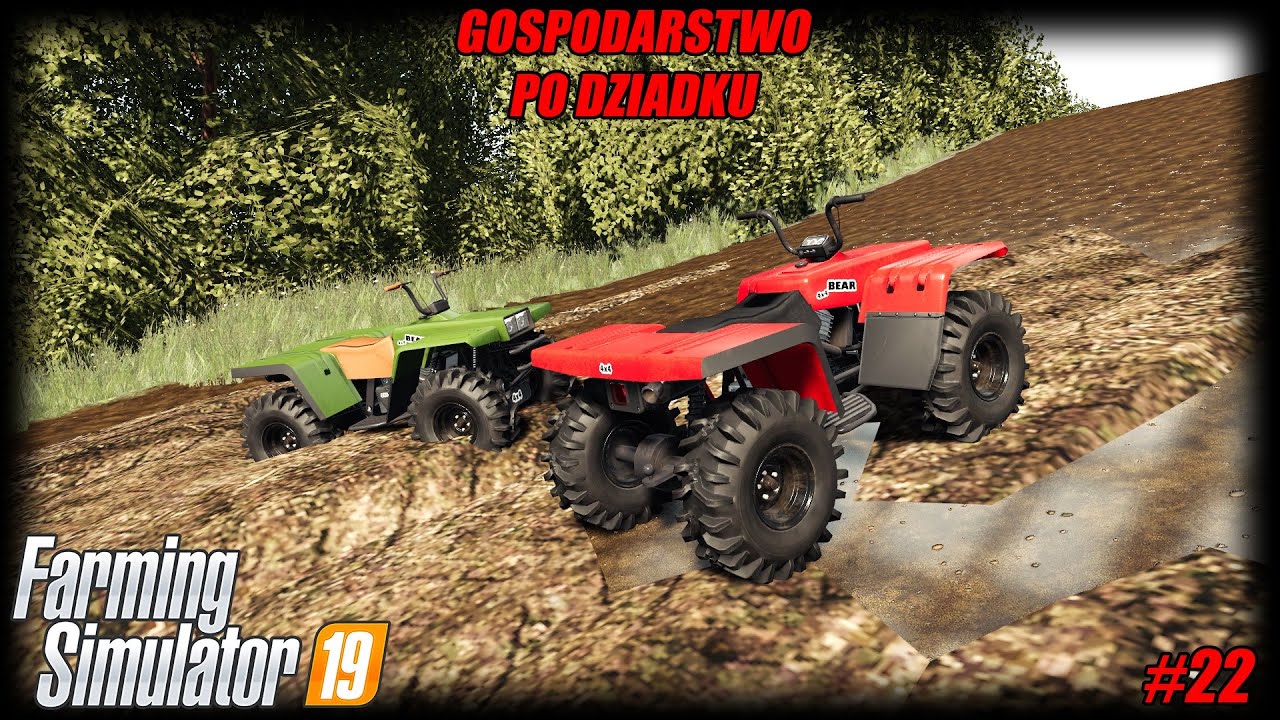 ★WYZWANIA NA QUADACH, przejazd przez bagno, wyskoki ★ Gospodarstwo Po Dziadku S2★ FS 19 ★